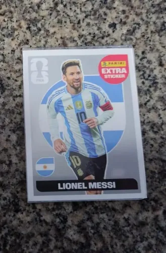 FIGURINHA MESSI PRATA