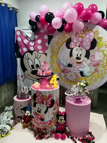 Kit capa Minnie rosa