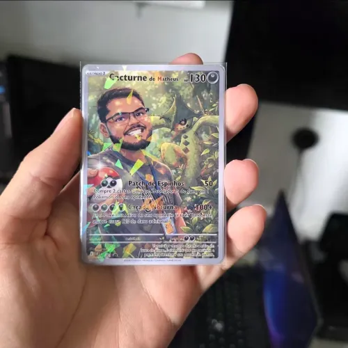 Carta personalizada Pokémon TCG com Foil - Feita com a sua foto