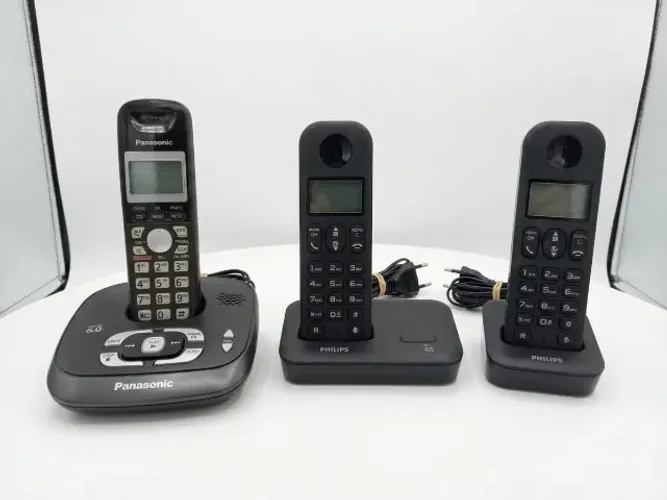 kit 3 telefones sem fio