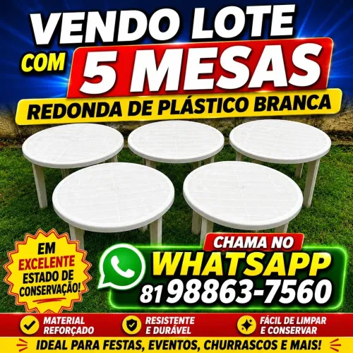 Mesas de plástico