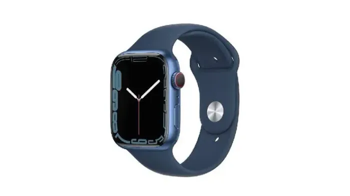 Apple Watch Series 7 41 mm Azul Usado Completo + 7 Pulseiras