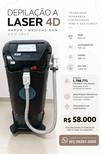 Hakon Laser 4D Medical San 2023 - Depilação a Laser