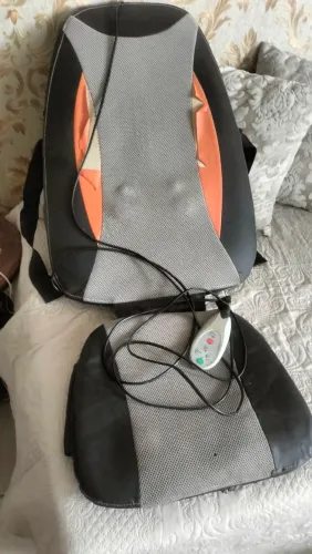 Massageador com alguns detalhes de uso
