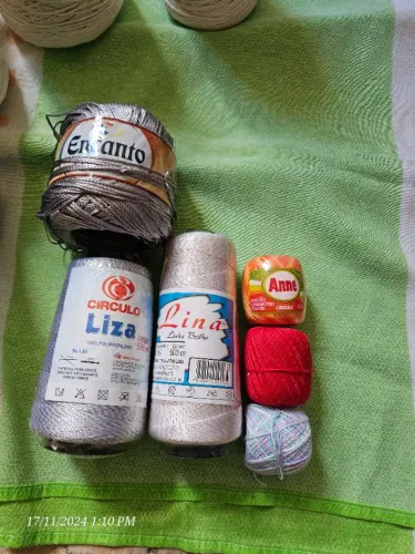 Linhas novas p crochê e tricô