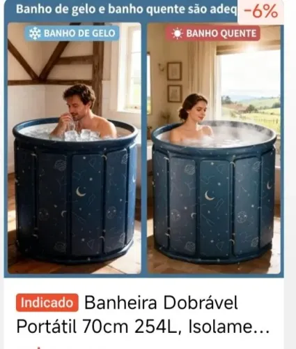 Banheira dobrável
