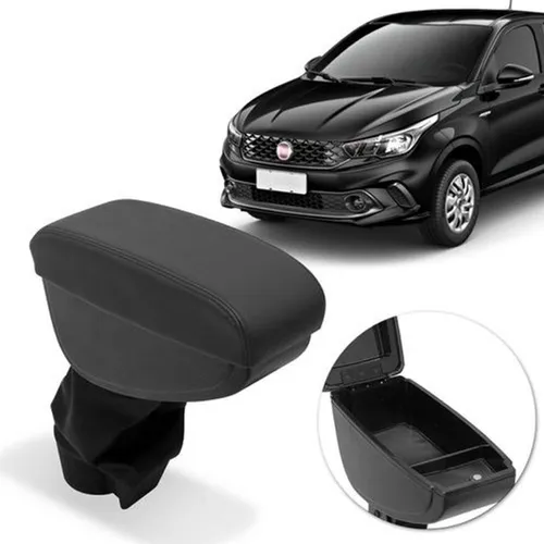 Encosto Descanso de Braço Apoio Fiat Argo Cronos 2017 c/ Porta Objetos