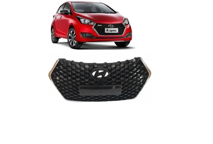 Grade Radiador Cromada Hb20 Hatch Sedan 2018 2019 Colmeia 