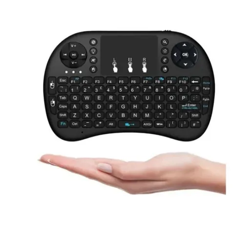 Mini Teclado Controle Sem Fio Para Smart Tv Tv Box Pc