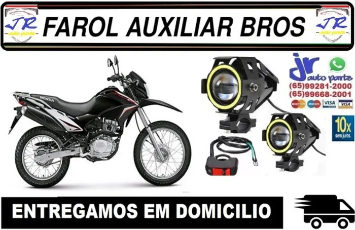 Par Farol de Milha Led Angel Eyes Bros 2014