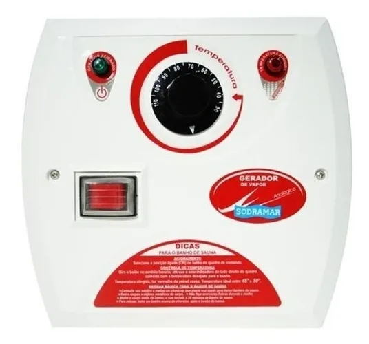 Quadro De Comando Analógico Sauna Vapor 6kw E 9kw Sodramar - Entrega em Brasília.