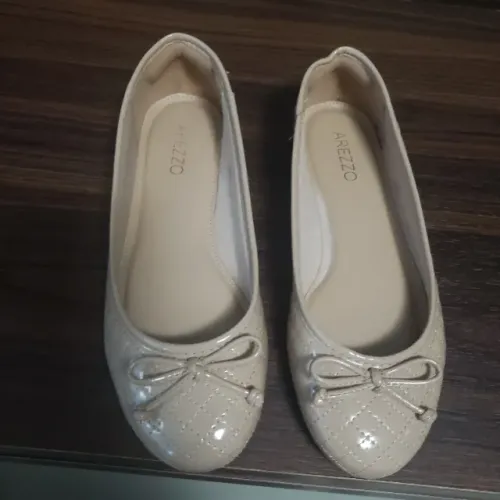 Sapatilha arezzo nude 34