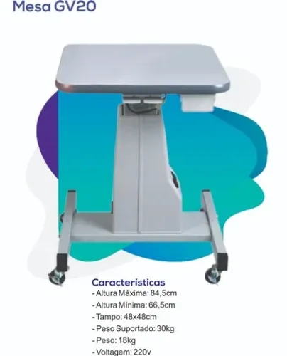 Mesa com elevação eletrica