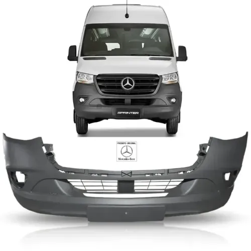 Parachoque Mercedes Benz Sprinter 2020 - Dianteiro Preto Texturizado - Original