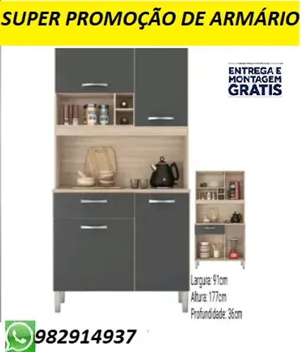 Mega promoção de Armario com Entrega e Montagem Gratis Aproveite