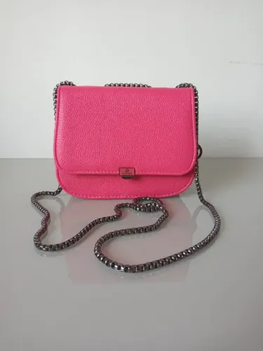 Bolsa Rosa Pink Alça de Corrente Ajustável