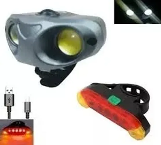 Farol Lanterna Bicicleta Pisca Alerta TraseiroQX- T0203 Bike
