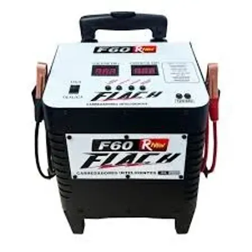 Carregador de Bateria Inteligente 12/24V 20A com Auxilio de Partida Bivolt Flach F60