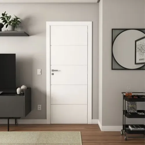 Folha de porta Branca Vert 0,82 x 2,10