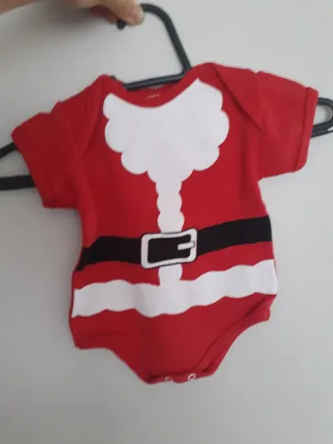 Body manga curta papai noel tam M