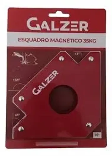 Esquadro Magnético até 35Kg Galzer
