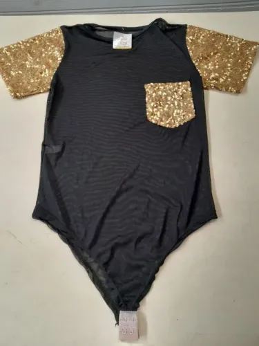 Body em Malha com Detalhes em Paetê