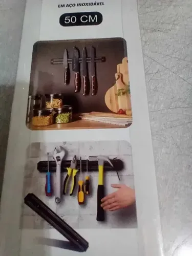  Barra Magnética Imã De Cozinha 50cm