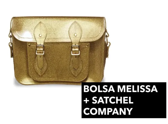 Melissa Satchel + The Cambridge Satchel Company - Dourada - Bolsa original - Nova!