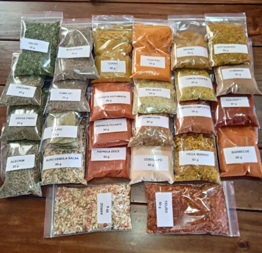 Kit de temperos para você cozinhar como um chef!
