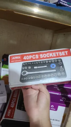 Conjunto de Soquetes 40 Peças - AIWA - Novo