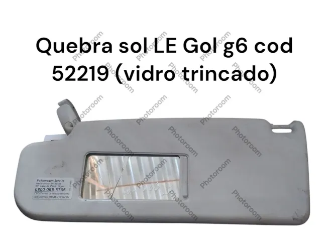 Quebra-Sol Gol G6 - Vidro Danificado