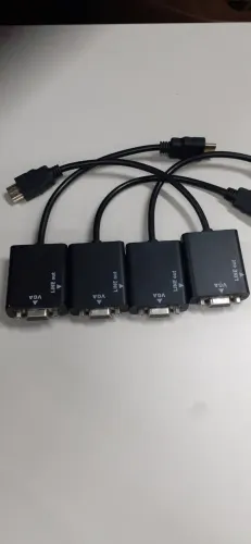 Adaptador Vga x Hdmi macho - 25cm preto (semi-novo)