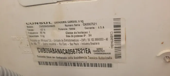 Máquina de Lavar Consul 9 kg Branca com Dosagem Econômica e Ciclo Edredom R$ 300 