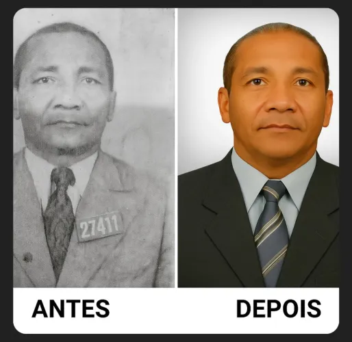 Restauração de fotografias antigas ou danificadas 