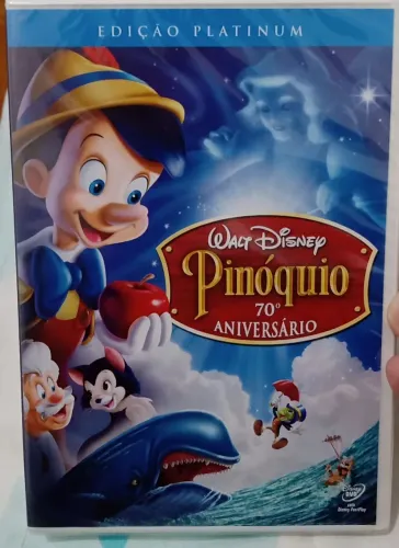 DVD Pinóquio - 70º Aniversário Edição Platinum Original Novo e LACRADO DE FÁBRICA