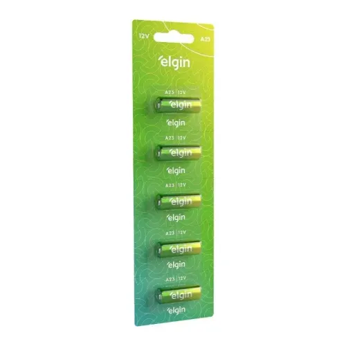 Bateria Alcalina A23 Cartela com 5 Elgin