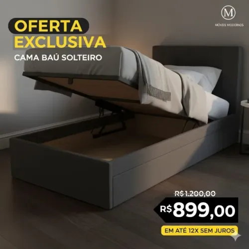 Cama Baú solteiro