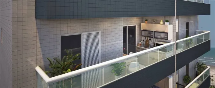 APARTAMENTO COM 38,54 m² - AVIAÇÃO - PRAIA GRANDE SP