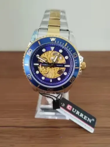 Relógio Curren aço inoxidável funcional | smartwatch 