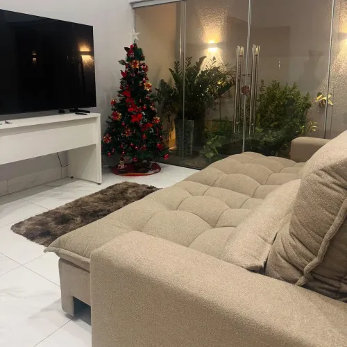 Sofá-cama confortável e moderno