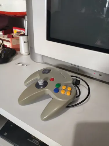Controle Nintendo 64 Original com analógico do game cube novo