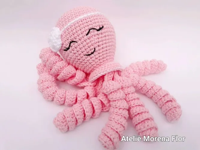 Polvo de Crochê para Bebê - Amigurumi