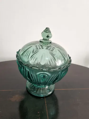 Compoteira verde modelo Gota