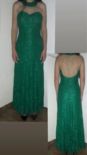 Vestido de festa verde - Tamanho M