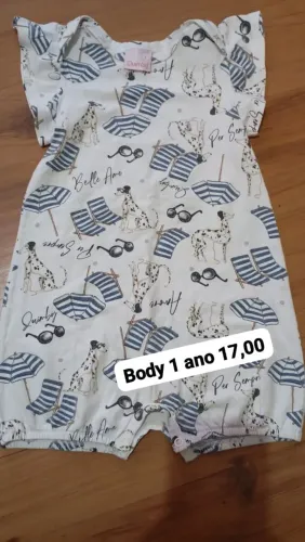 Body Infantil Estampado Verão - 1 Ano