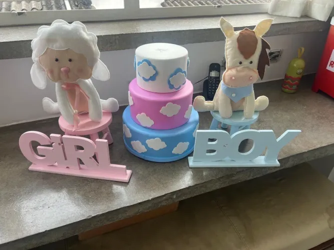 Kit chá revelação/chá de bebê unissex