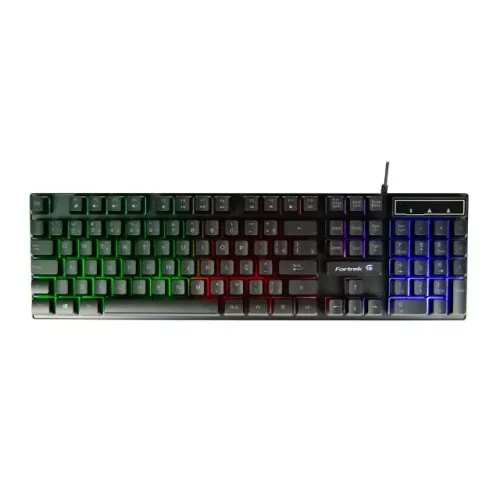 Teclado Semi Mecânico Fortrek BlackFire New Rainbow - WZetta