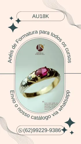 Anéis de Formatura para todos os cursos