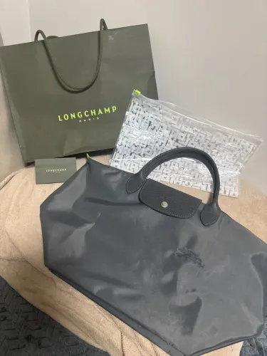 Bolsa Longchamp Le Pliage Cinza
