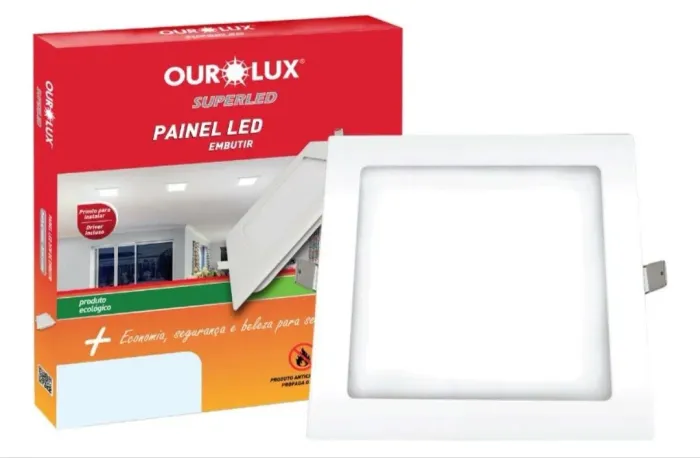 Painel LED Embutir 32W 40x40 ( Honestidade e Qualidade é na JK eletrônicos)